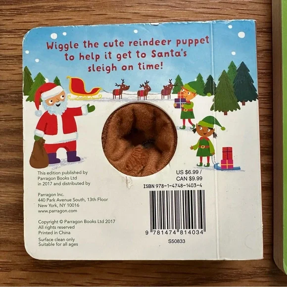 Bundle of 7 Christmas Holiday Santa board books baby toddler children’s EUC! - Picture 6 of 9